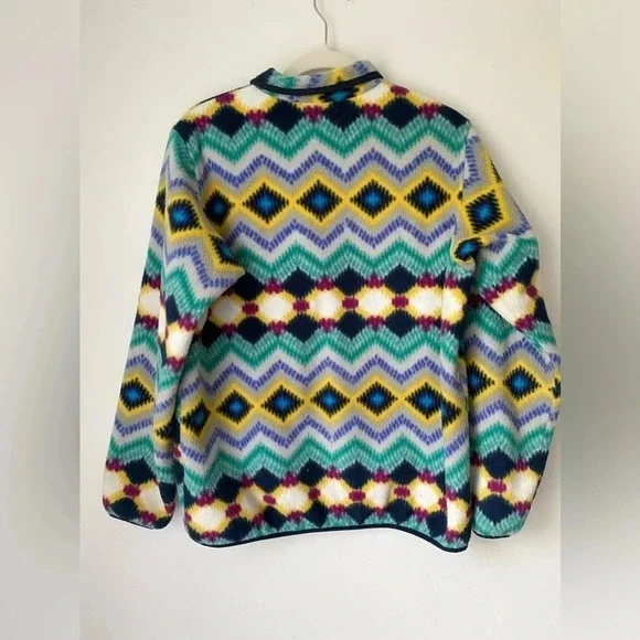 Patagonia Synchilla Jacket Women’s Medium Pullover Fleece Aztec Pattern - Picture 2 of 8
